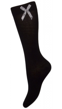 Podkolanówki bawełniane z aplikacją dziewczęce Mod.76 Art. B 5117 roz.18-22cm